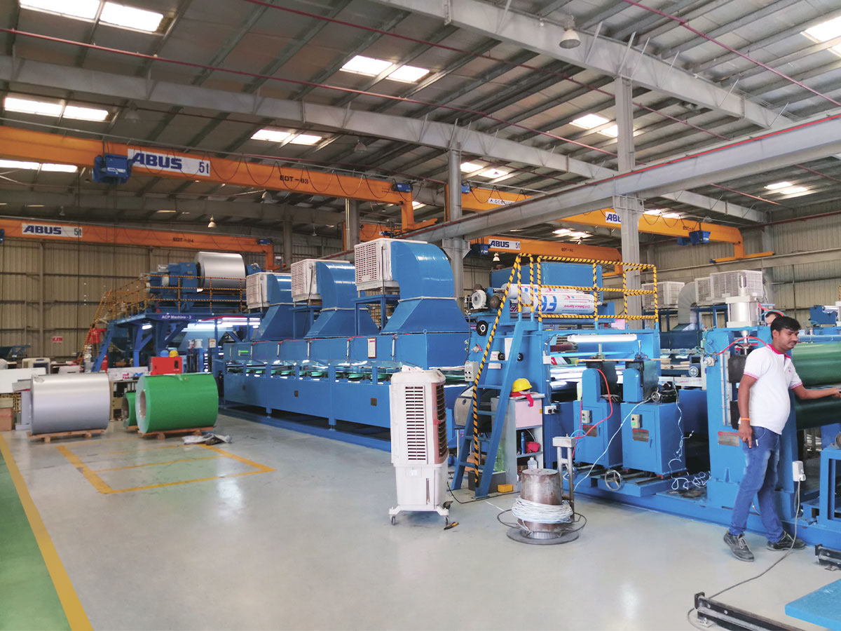 Metall (aluminium) komposittpanel produksjonslinje