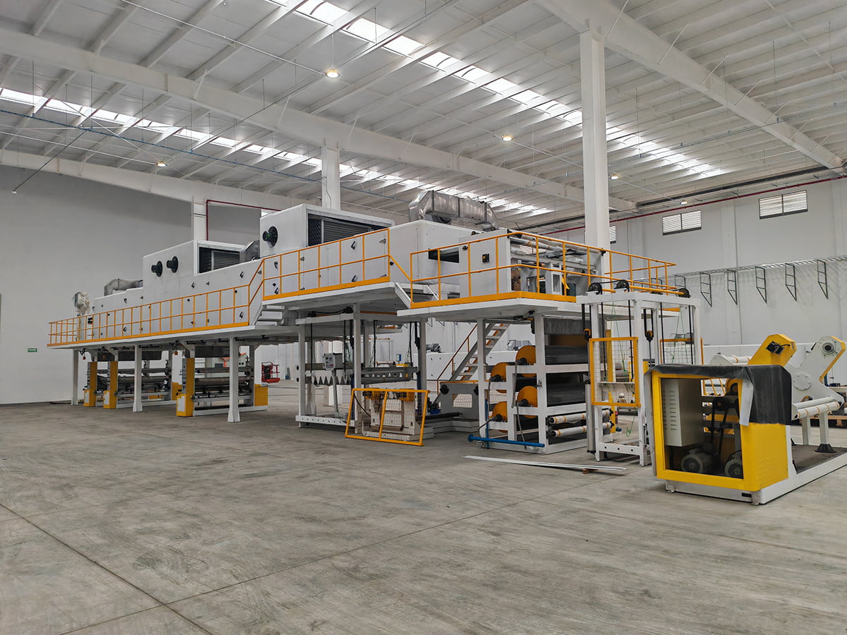 PVC/PU-skinnkompositt/preging/belegglinje